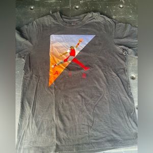 Air Jordan T Shirt Mens large Jumpman Graphic Short Sleeve Crewneck Tee Black